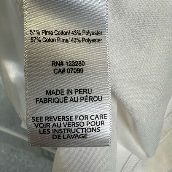 Travis Mathew Men’s Size XL Performance Stretch Polo Shirt White Short Sleeve - Picture 8 of 9